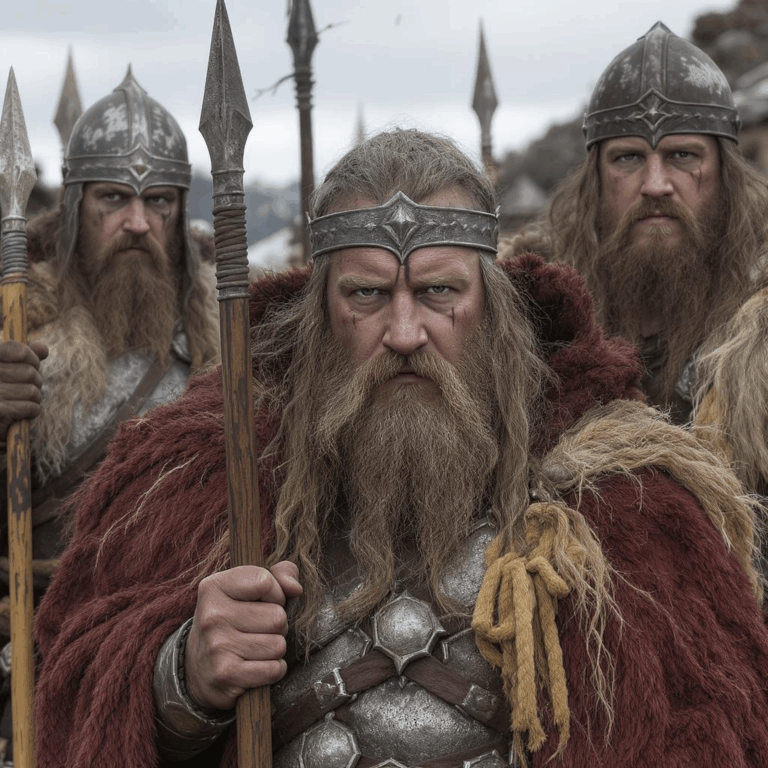 Illustrasjonsbilde av vikinger